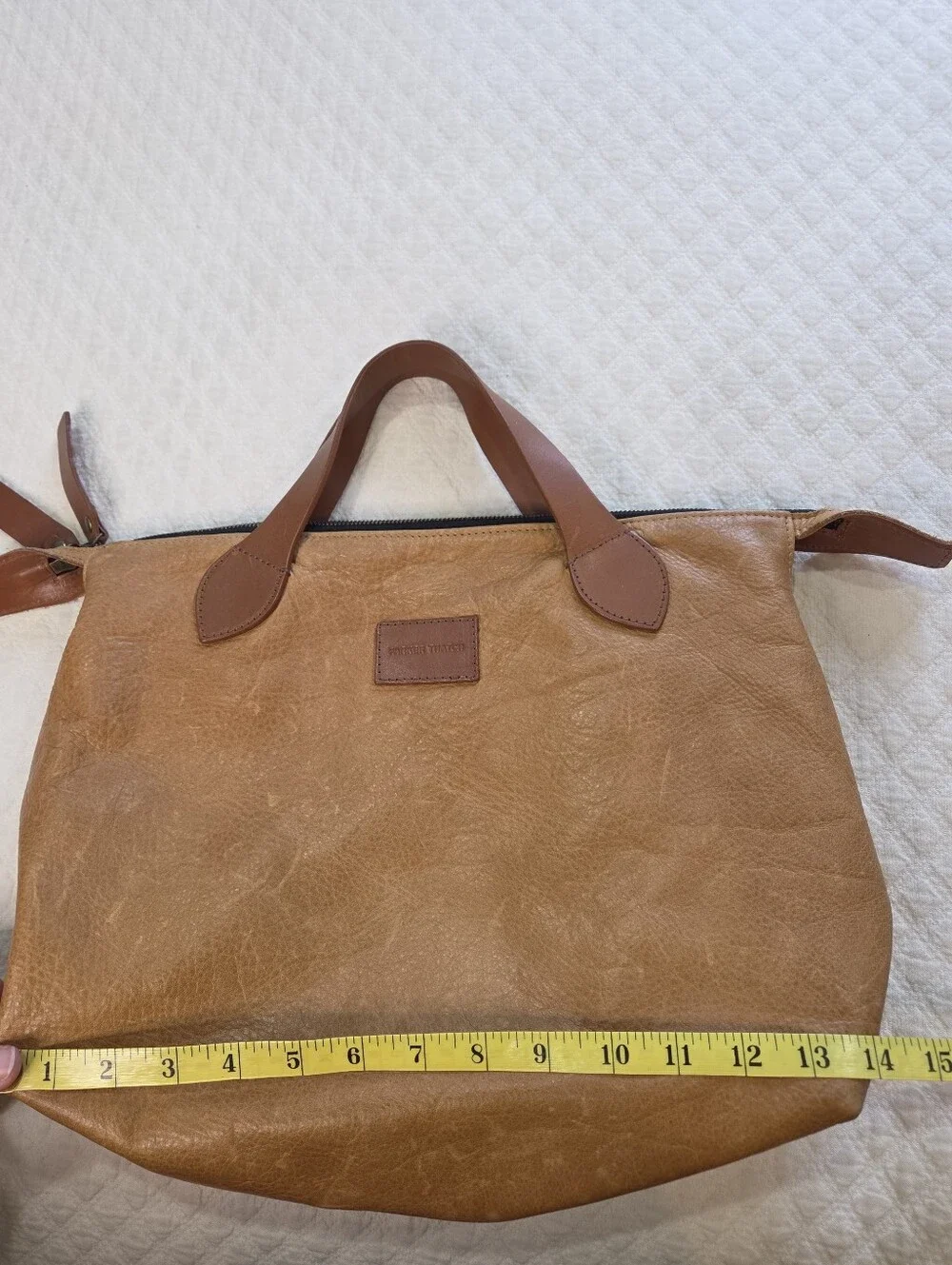 Parker Thatch Heritage Charlie Tan Leather Handbag 